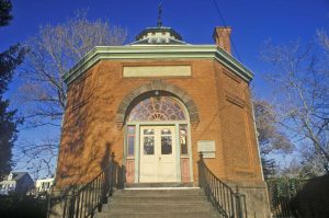 New Castle Library In The Historical Town Of New Castle, Delaware